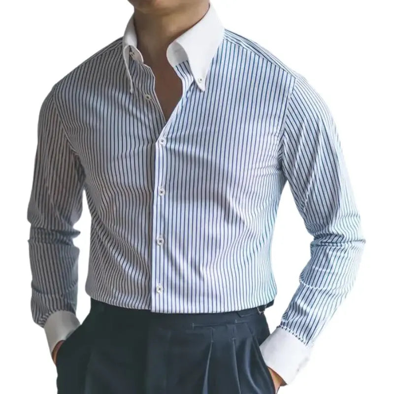 Camisa Social Listrada Masculina Orvieto