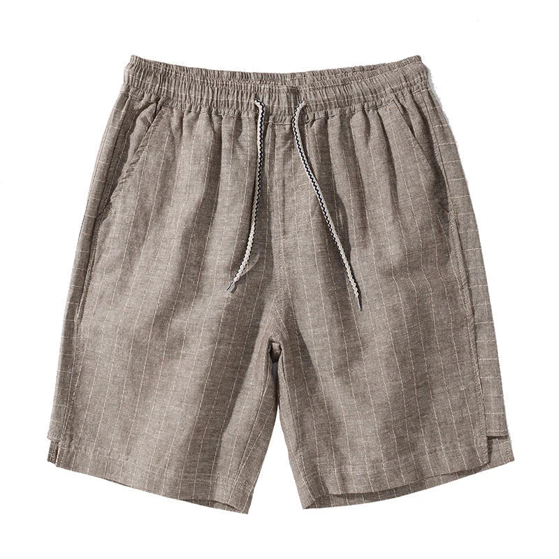 Bermuda de Linho Listrada